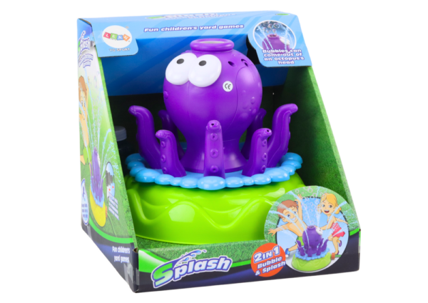 Garden Sprinkler Octopus Fountain Soap Bubbles Purple - Image 4