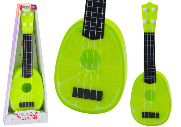 Dječja gitara/ Ukulele sa 4 žice - limeta