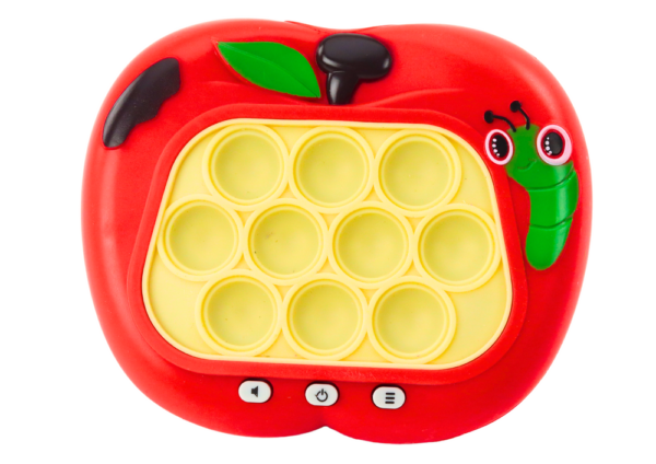 Arcade Game Console Pop-It Red Apple Sensory Pad - Image 2