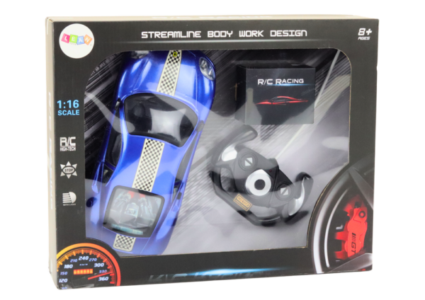 RC Remote Control Car 1:16 Lights Blue - Image 5