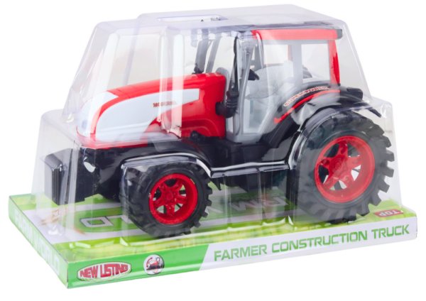 Large Farm Tractor Agricultural Drive Red - Image 4