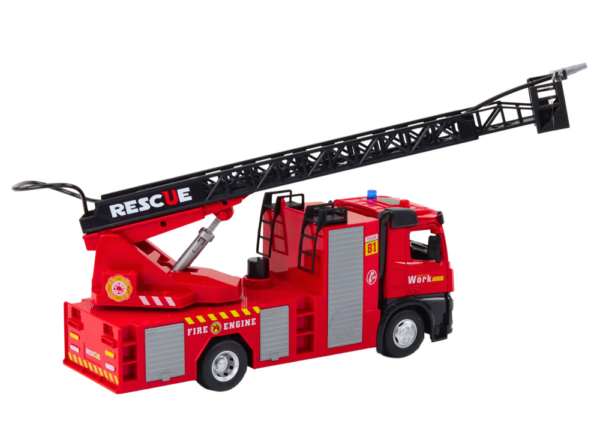 Fire Truck With Boom Lights Sounds Water Red - Image 3