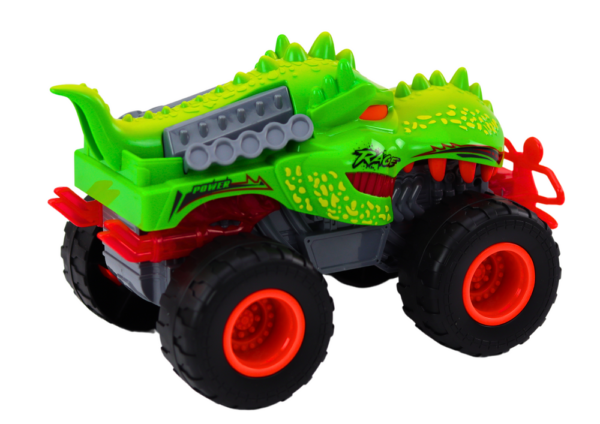 Off-Road Car Dinosaur T-Rex Lights Sounds Drive Green - Image 3