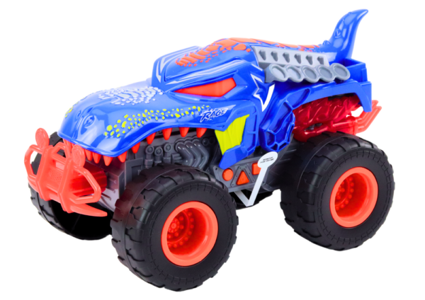 Offroad Car Dinosaur Velociraptor Lights Sounds Drive Blue - Image 2