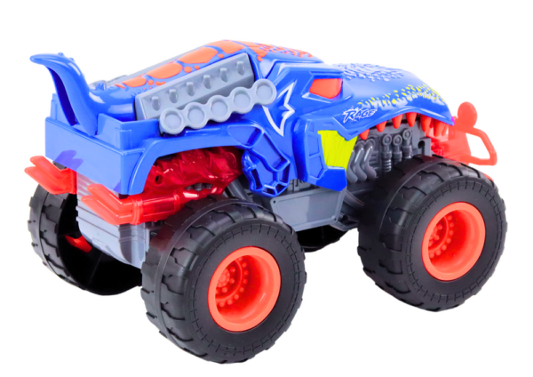 Offroad Car Dinosaur Velociraptor Lights Sounds Drive Blue - Image 3