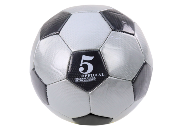 Classic 24 cm Football Ball, Size 5, Gray