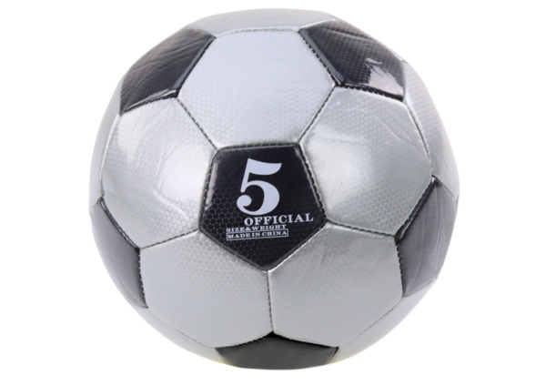 Classic 24 cm Football Ball, Size 5, Gray - Image 2