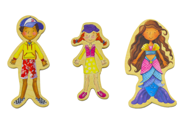 Set of Magnets Wooden Characters in Colorful Disguises, 20 pieces - Image 3