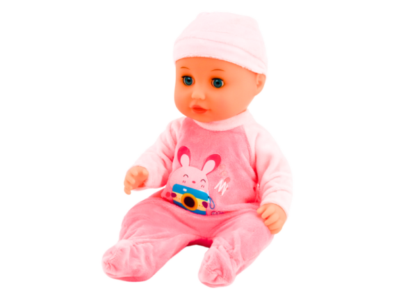 Baby Doll In Pink Pajamas Peeing Bottle Pacifier Sounds - Image 3