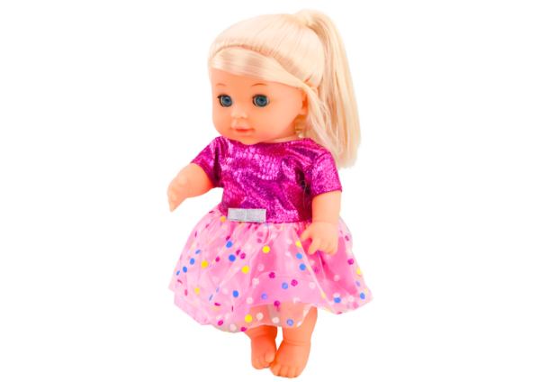 Doll In Pink Dress Peeing Bottle Rattle Sounds - Image 2