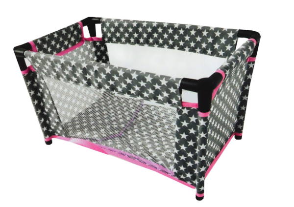 Star Bed for Dolls Alice Gray Pink - Image 3