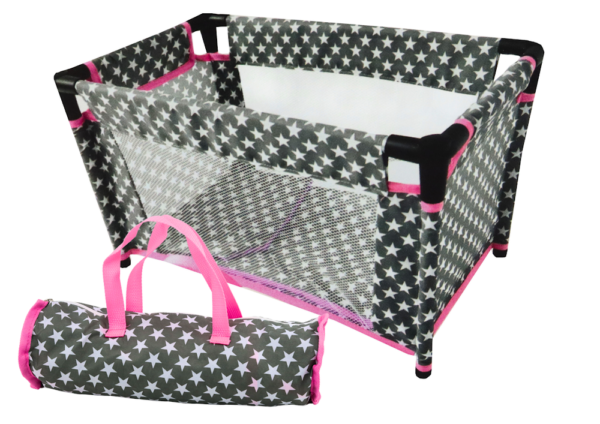 Star Bed for Dolls Alice Gray Pink