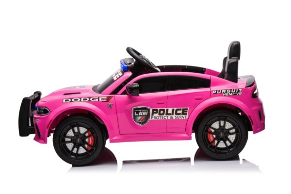 Licencirani policijski auto na akumulator Dodge Charger - rozi - Image 10