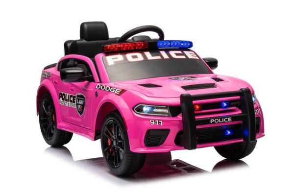 Licencirani policijski auto na akumulator Dodge Charger - rozi