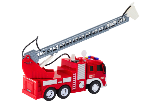 Fire Truck With Boom 1:16 Lights Sounds Water Drive Red - Slika 3