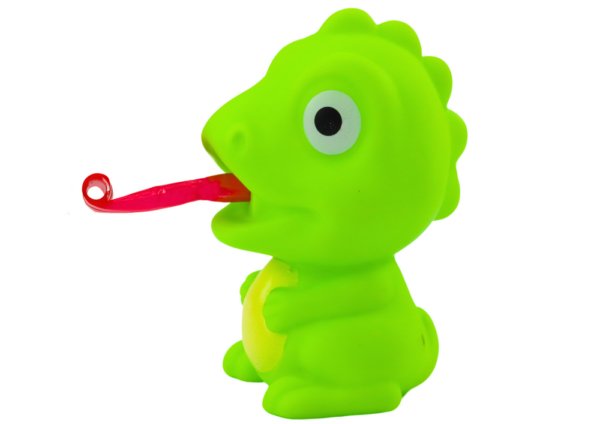 Rubber Dinosaur With Retractable Tongue Green 8CM - Image 3