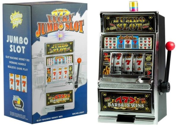 Big Slot Machine Casino With Sounds Money Bank - Image 8