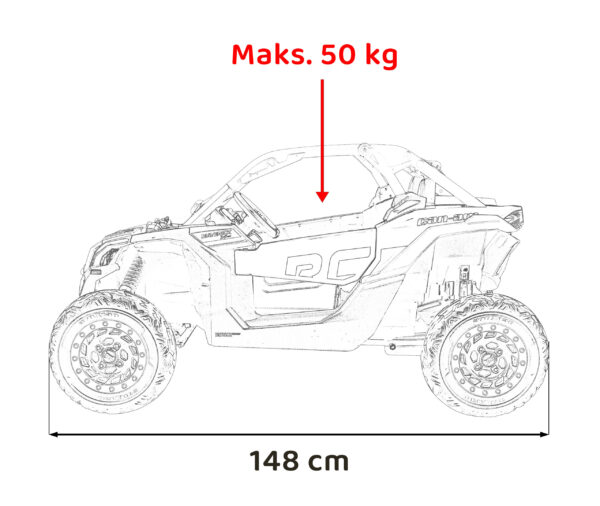 Buggy na akumulator Maverick Turbo RR 4x4 - DVOSJED - crveni - Image 23