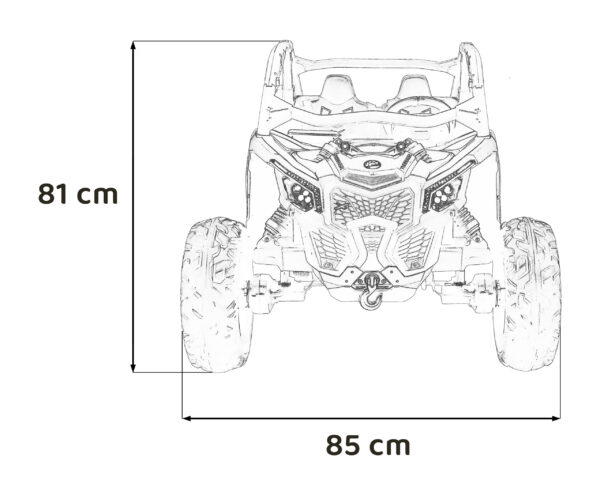 Buggy na akumulator Maverick Turbo RR 4x4 - DVOSJED - crveni - Image 24