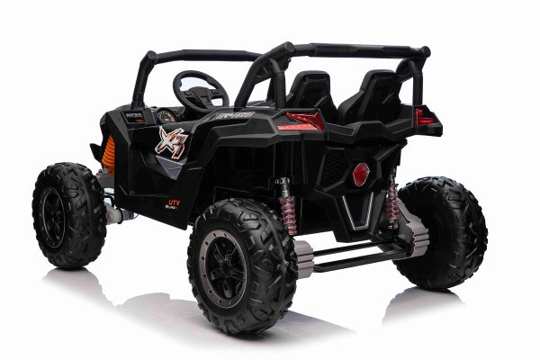 Buggy na akumulator UTV X3 Off-Road 4x4 - dvosjed - crni - Image 4