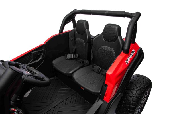 Buggy na akumulator UTV X3 Off-Road 4x4 - dvosjed - crveni - Image 6