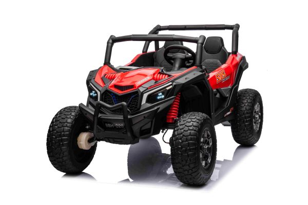 Buggy na akumulator UTV X3 Off-Road 4x4 - dvosjed - crveni - Image 8