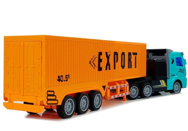 Remote Controlled 27 Mhz 1:48 Orange Delivery Truck - Image 4