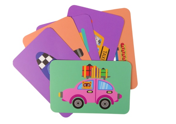 Magnetic Jigsaw Book Vehicles Cards Helicopter Police - Image 3