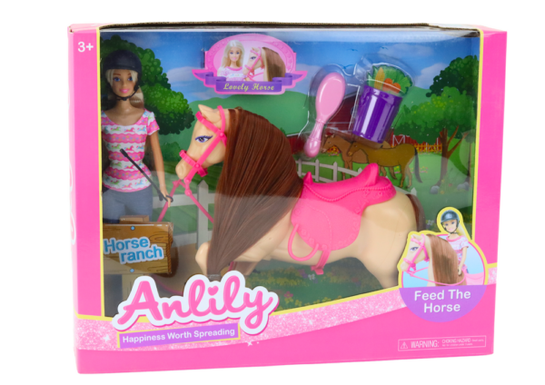 Anlily Jockey Doll Set Horse Accessories - Image 4