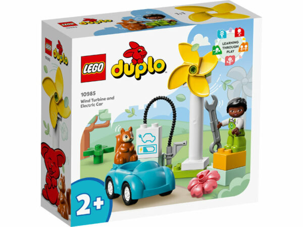 LEGO DUPLO Town Wind Turbine and Electric Car P6 10985 - Image 3