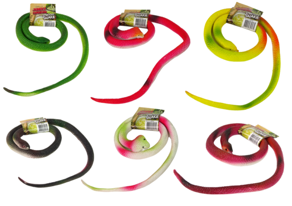 Artificial Rubber Snake Figure 65cm 3 colours - Image 2