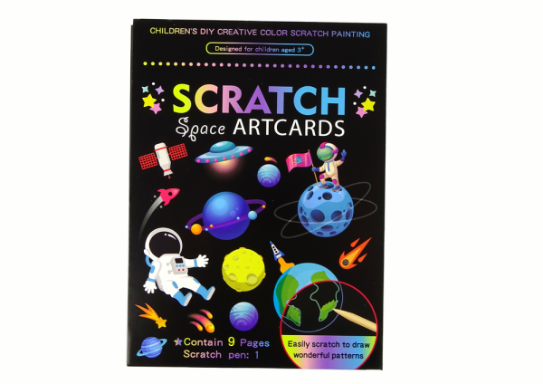 Scratch Coloring Book For Kids Outer Space - Slika 3