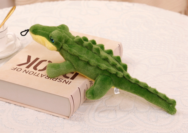 Plush Crocodile with Squeaker Colorful Mascot 30cm - Image 2