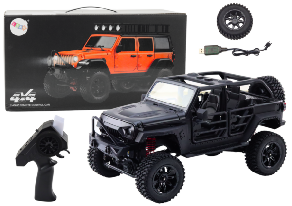 Remote Controlled Off-Road Vehicle RC 2.4G 4x4 Drive Black