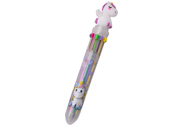 Multicolor Unicorn Automatic Pen 10 Colors Mix - Image 4