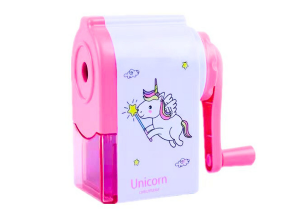 Cranked Unicorn Sharpener Pink - Image 2