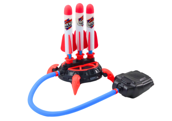 Triple Launcher Catapult Foam Rocket Push Up Game - Image 2