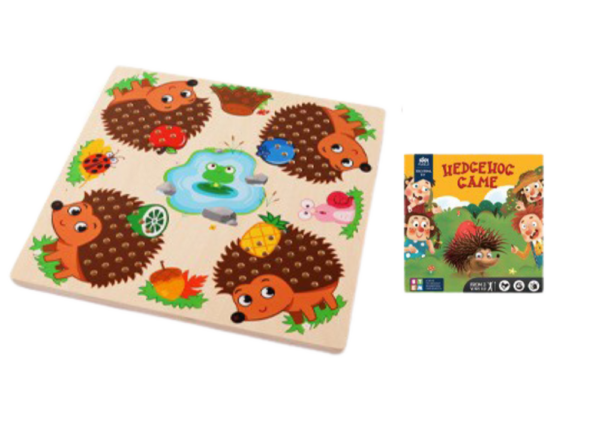 Hedgehog Board Game Logical Learning to Count Wooden - Image 2