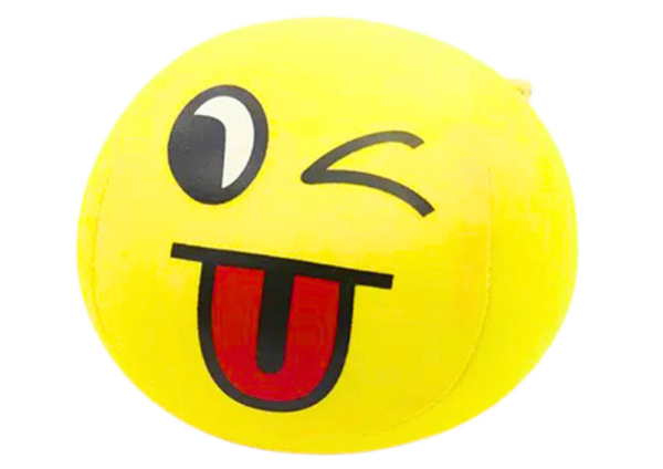 Soft Ball Smiley Emoji Ball Yellow 9cm - Image 2