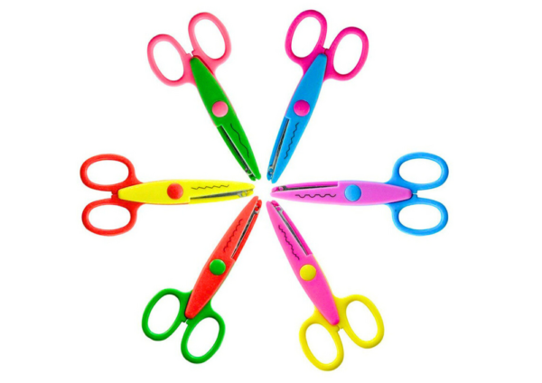 Creative Scissors Colorful Decorative Scrapbooking Decorative Patterns 6 pcs. - Image 2