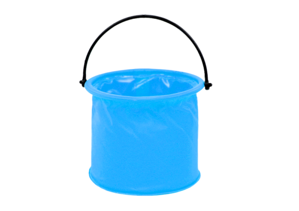 Folding Bucket Multifunctional PVC For Water Blue - Image 2