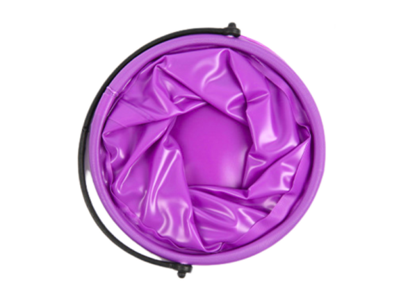 Folding Bucket Multifunctional PVC For Water Purple - Image 3