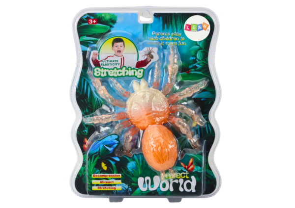 Stretchy Spider Figure Toy for Stretching Orange - Image 3