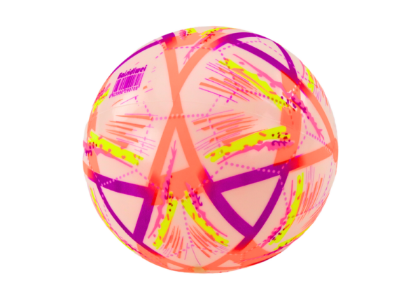 Rubber Ball Bright Patterns Orange 24 Cm