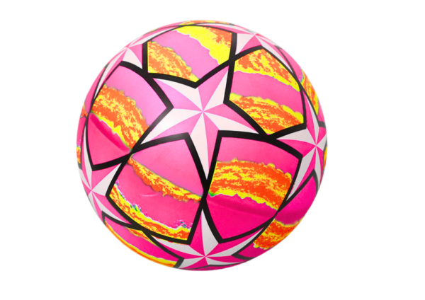 Rubber Ball Bright Stars Pink 24 Cm