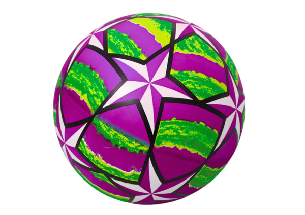 Rubber Ball Bright Stars Purple 24 Cm