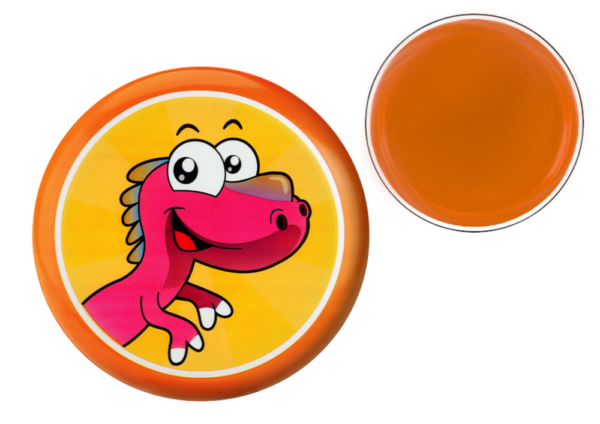 Flying Disc Frisbee with Dinosaur Orange 20 Cm