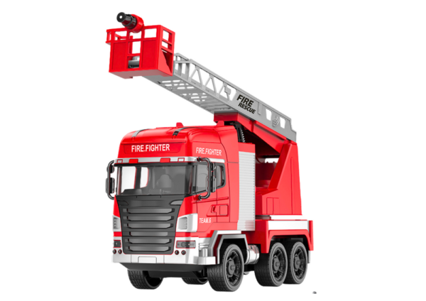 Fire Truck with Boom Remote Control RC Spray Lights - Image 2