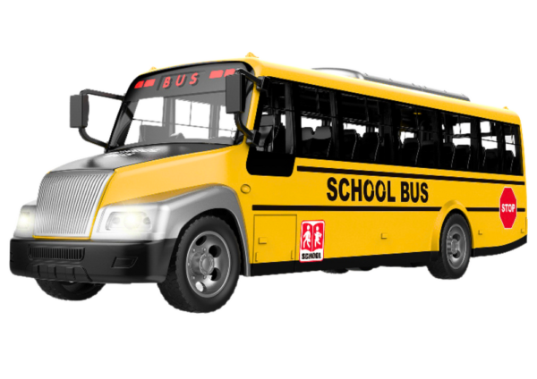 Remote Controlled School Bus RC Lights Yellow - Image 2