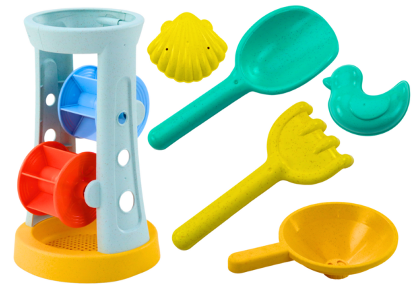 Sand Toy Set Grinder Rake Shovel Moulds